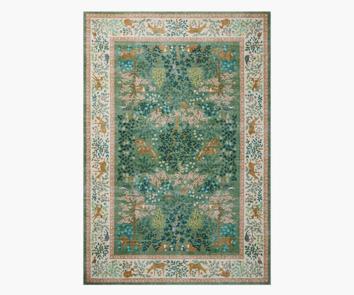 Canopy Woodland Printed Rug - Sage