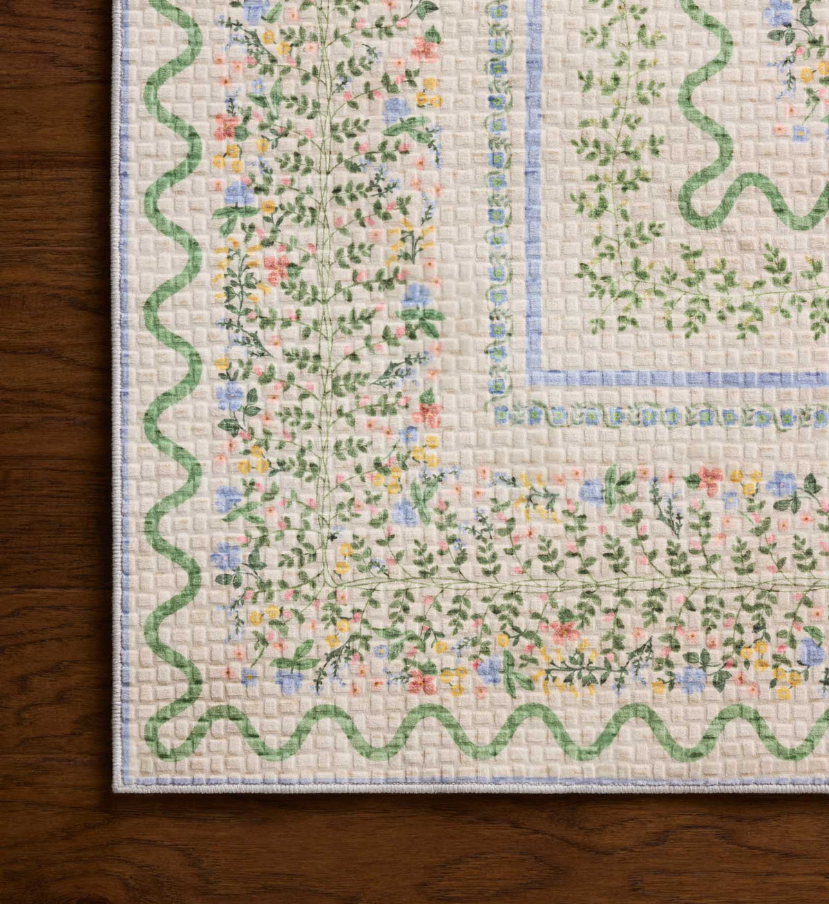 Orchard Wildwood Vines Washable Rug - Ivory