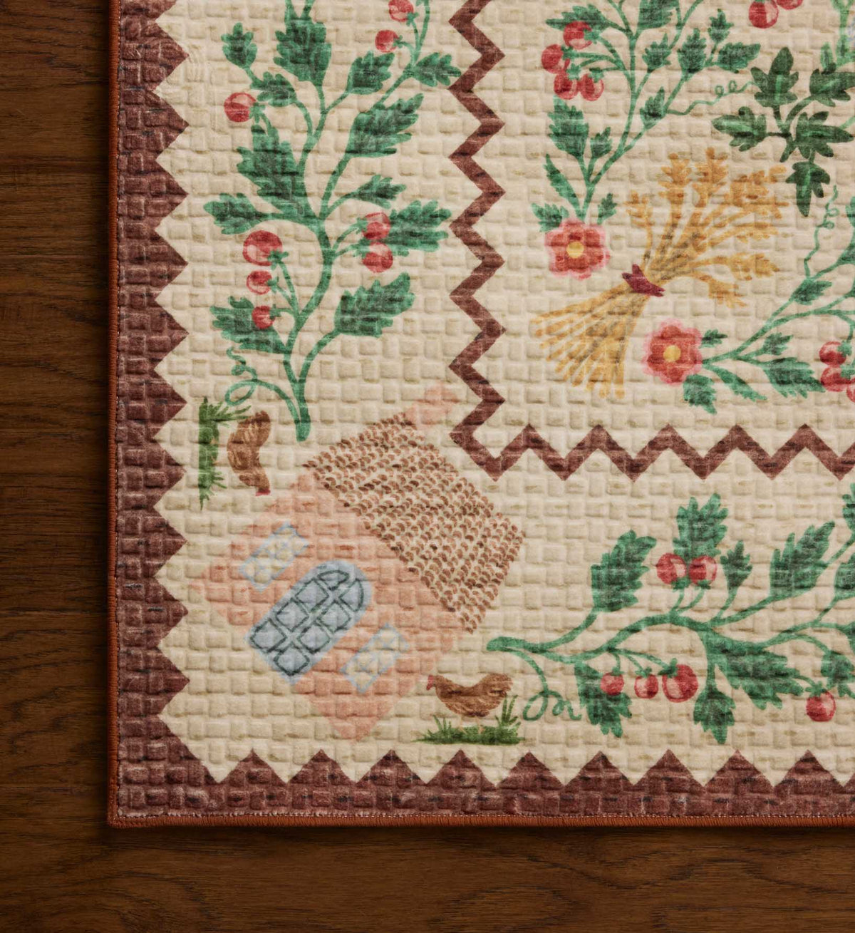 Orchard Country Farm Washable Rug - Ivory