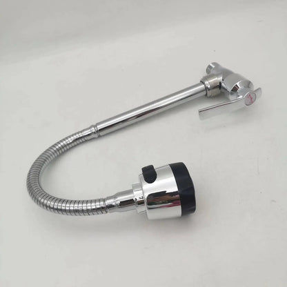 360° Kitchen Wall Mounted Faucet Single Cold Universal Vegetable Basin Faucet Bathroom Stainless Steel Sink Balcony Faucet