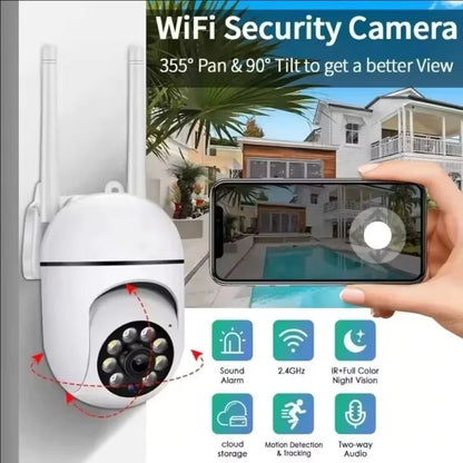 8MP Wireless Security Survillance PTZ Camera Wifi IP Outdoor 4X Zoom Cameras AI Human Tracking Two-way Audio HD Night Color Cam