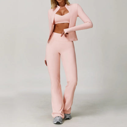 2/3PCS Yoga Suit Sports Set Gym Set Women Tracksuit Running Workout Clothes Long Sleeve Sports Bra Athletic Wear Yoga Clothing