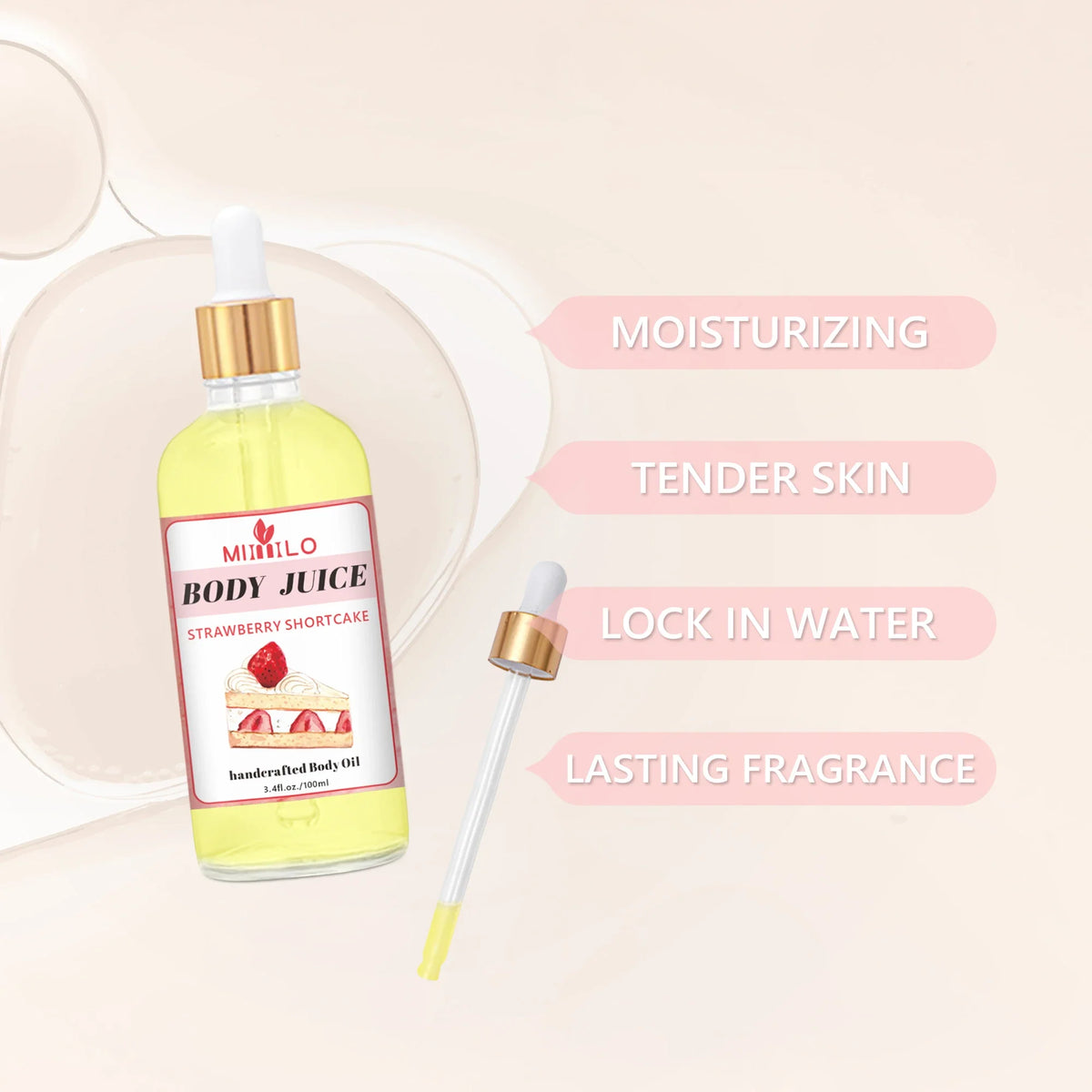 100ml Sweet Fragrance Body Oil Multiple Delightful Scents Moisturizing Nourishing Skin Care Lightweight Non Greasy Fast Absorbin