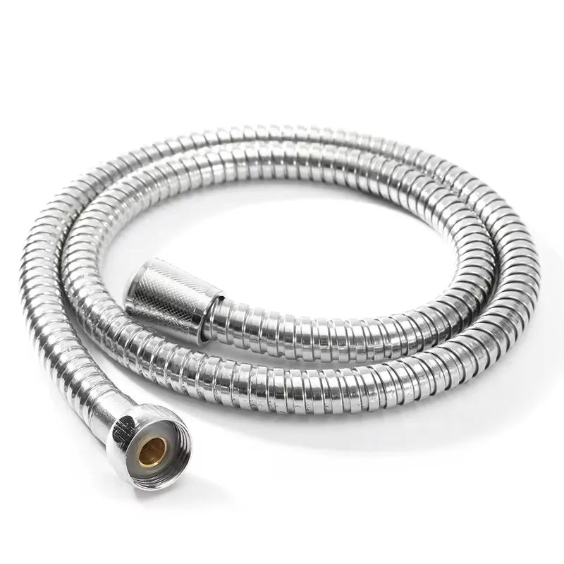 Black 1.5m/ 2m /3m G1/2 Inch High Quality Flexible Shower Hose Stainless Steel Chrome Bathroom Water Head Shower Extension Pipe