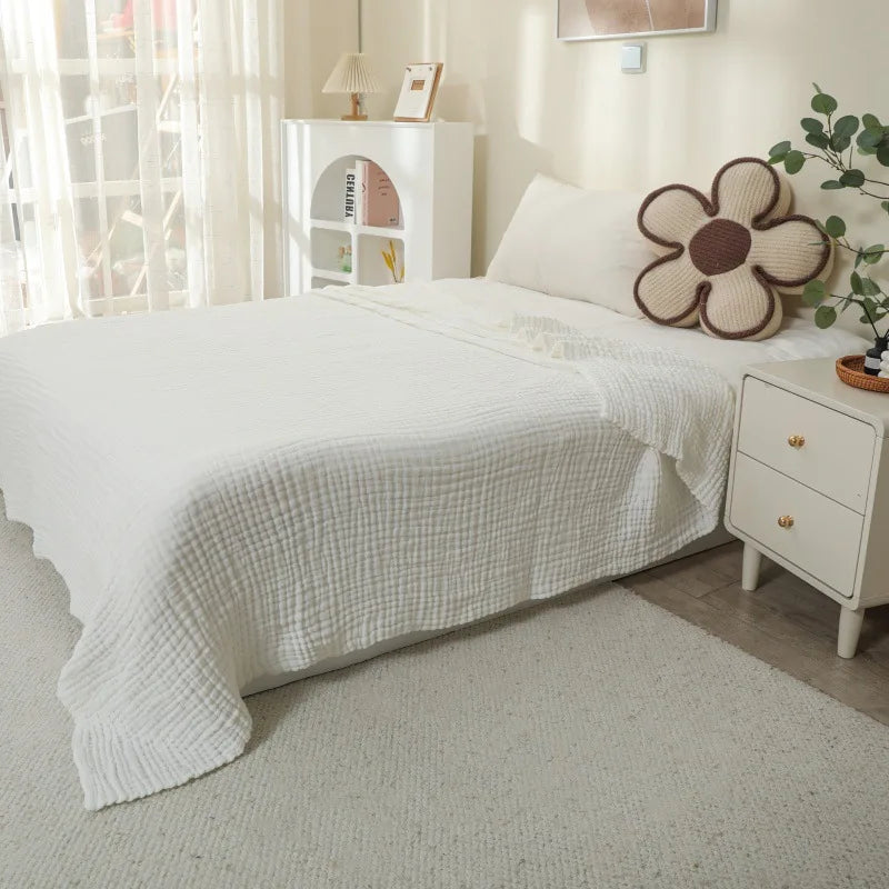 150X200cm Large Size Baby Blanket Cotton Gauze 6layer Muslin Blankets Kids Adult Bedding Soft Summer Quilt Swaddling Bath Towel