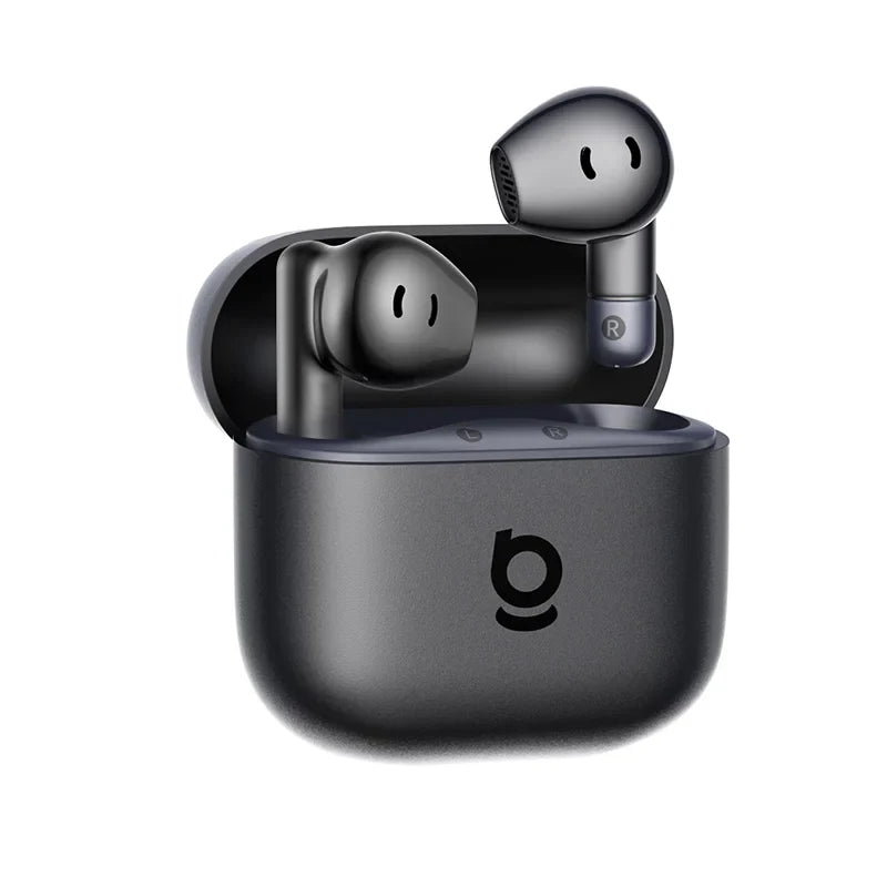 Baseus Bass BS2 Lite True Wireless Earbuds Bluetooth 6.0 Semi-in-Ear Earphones 2-Mic AI ENC 40H Playtime IP55 SuperBass Ear buds