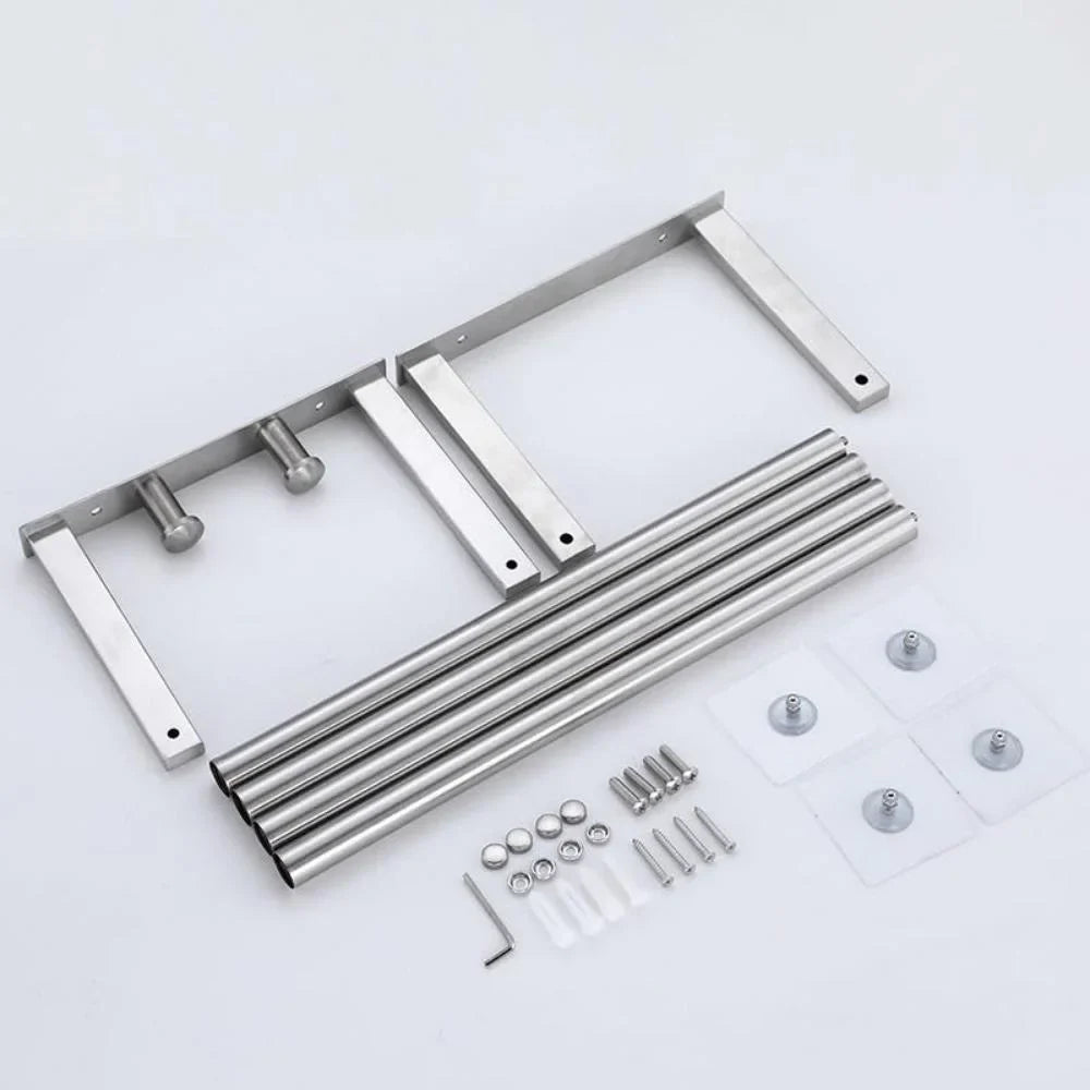Bathroom Towel Rack for Rolled Towels Wall Mounted Towel Storage Rack for Bathroom Organization Stainless Steel Towel Storage