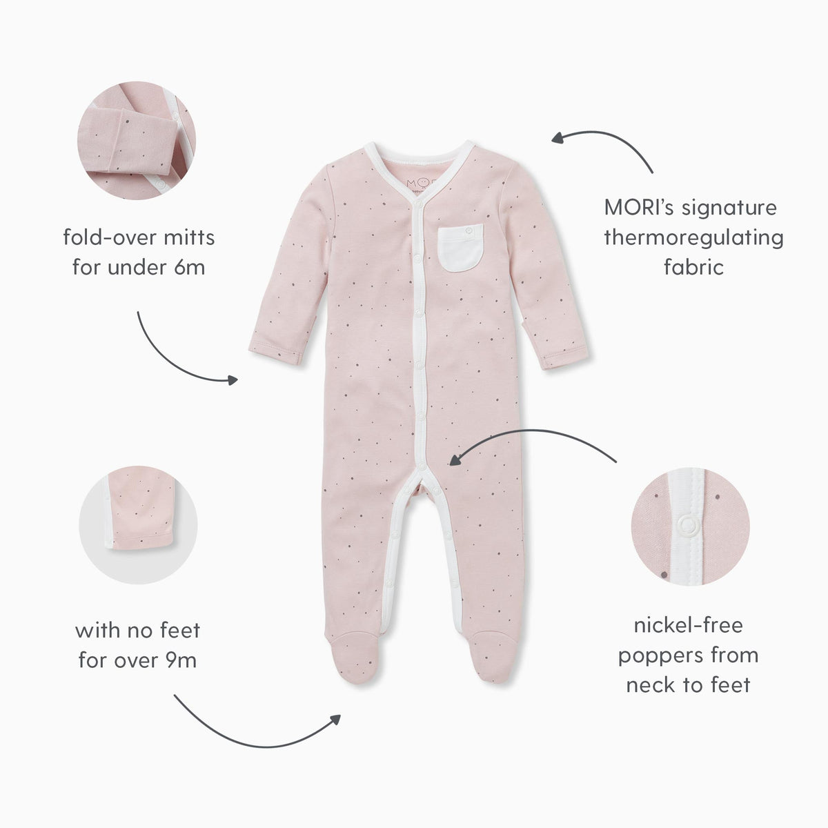 Front Opening Sleepsuit 7 Pack