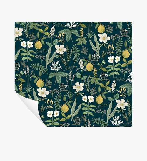 Herb Garden Peel & Stick Wallpaper - Navy