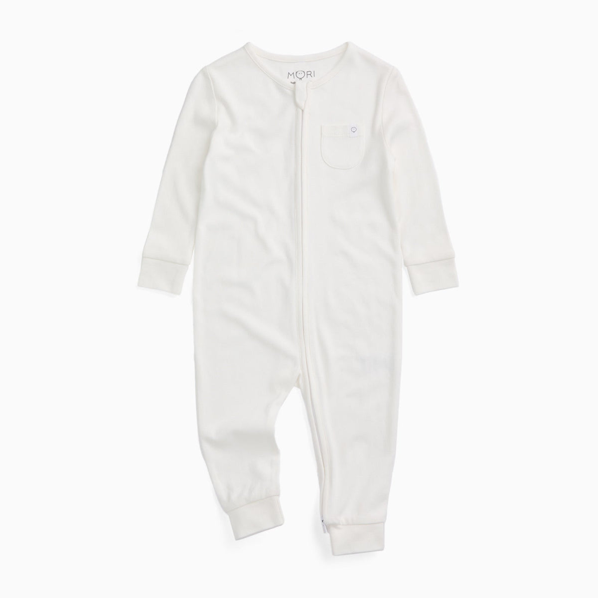 Clever Zip Sleepsuit - White