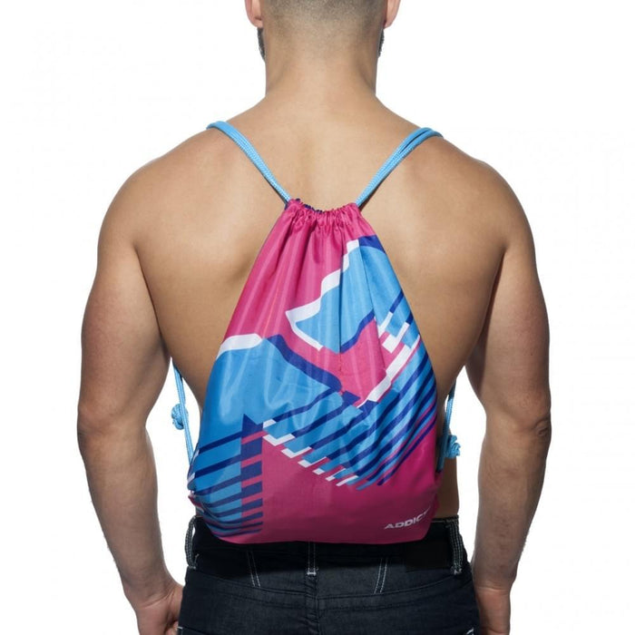 AD Reversible Backpack – 2-in-1 Gym Sack (Fuchsia / Navy Blue) - | Addicted - | MAD Lifestyle