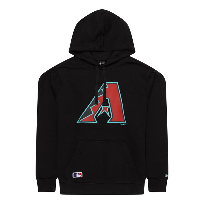 The Male model is wearing Arizona Diamondbacks MLB Regular Black Pullover Hoodie 1