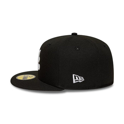 This is a Atlanta Braves MLB Black 59FIFTY Fitted Cap 6