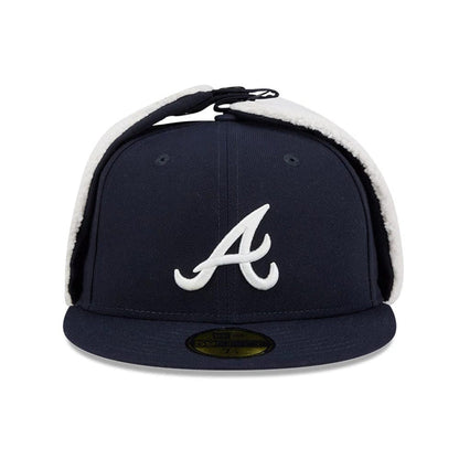 This is a Atlanta Braves MLB Classic Navy Dogear 59FIFTY Fitted Cap 3