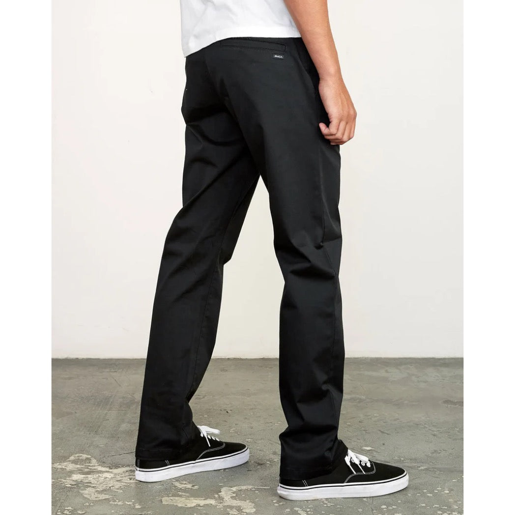 RVCA - WEEKEND STRETCH STRAIGHT FIT PANT | BLACK