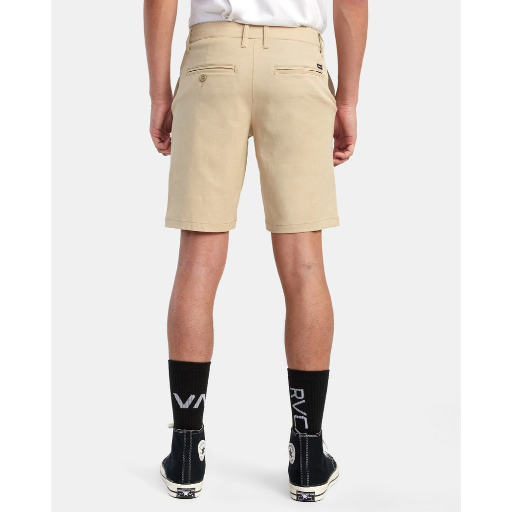 RVCA - BACK IN 19" HYBRID SHORTS | KHAKI