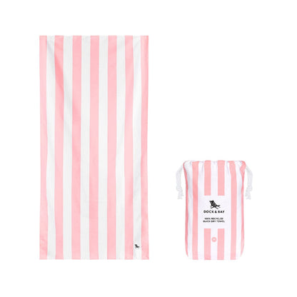 Dock & Bay Kid's Beach Towel - Malibu Pink