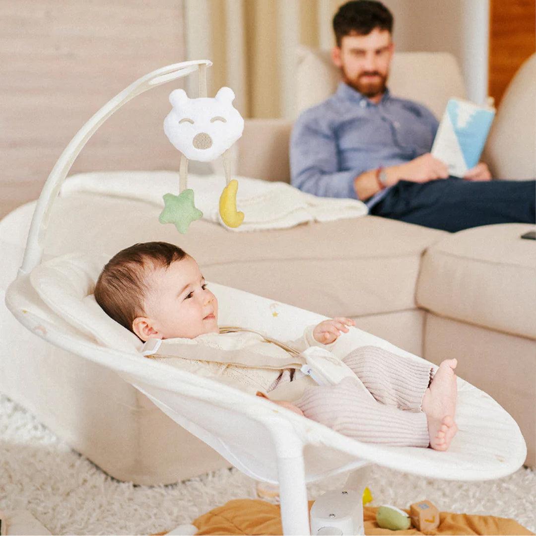 Badabulle Lateral Swing With Remote - Cream