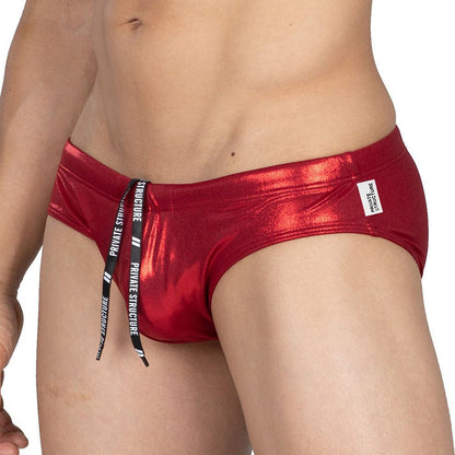 beFIT Swim Mini Brief - Red - BWST4402 - | Private Structure - | MAD Lifestyle
