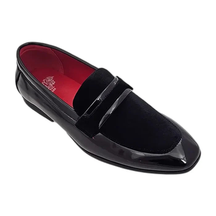 RB-109 Black velvet dress loafer for men – KCT Menswear