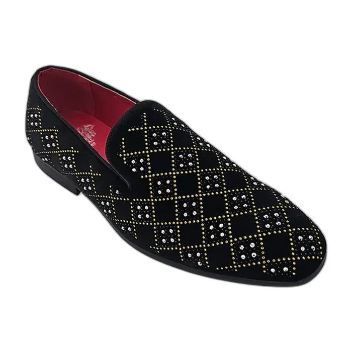 RB-106 Black velvet dress loafer for men – KCT Menswear