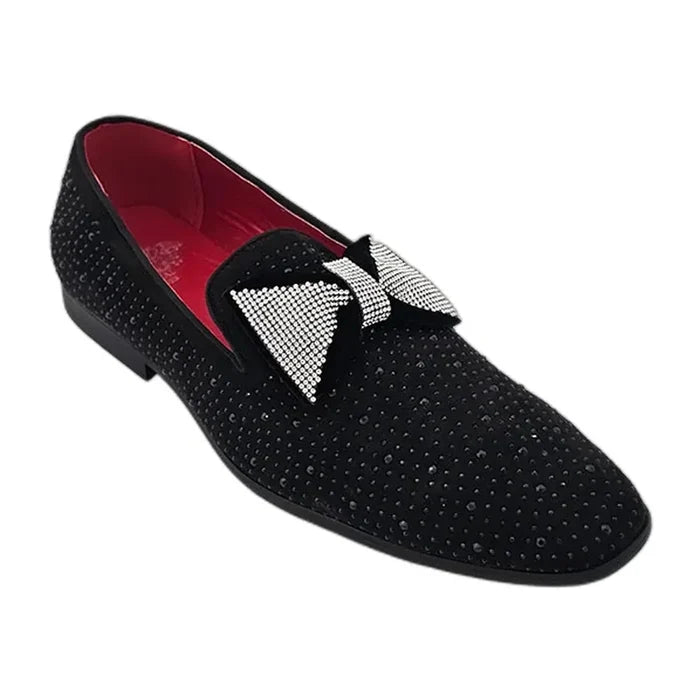 RB-107 Black velvet dress loafer for men – KCT Menswear