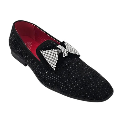 RB-107 Black velvet dress loafer for men – KCT Menswear