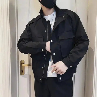 Brand Jackets Men's Trendy Versatile Workwear Men's Clothing Spring Autumn Casual Coats