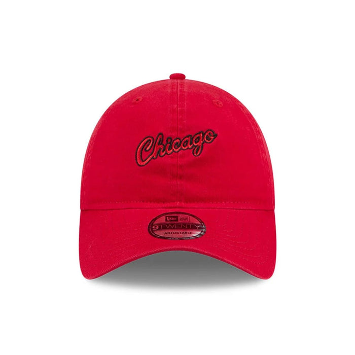 Pictured is this NBA Hardwood Classic Chicago Bulls 9TWENTY cap in red. 2