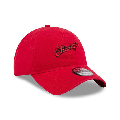 Pictured is this NBA Hardwood Classic Chicago Bulls 9TWENTY cap in red. 3