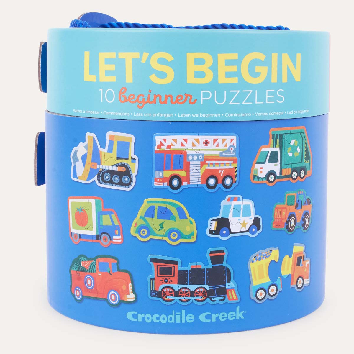 Crocodile Creek Let's Begin 2 Piece Puzzle Vehicles