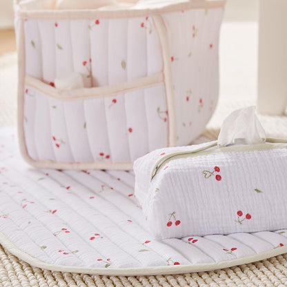 CuddleCo Changing Set - Ditsy Cherry