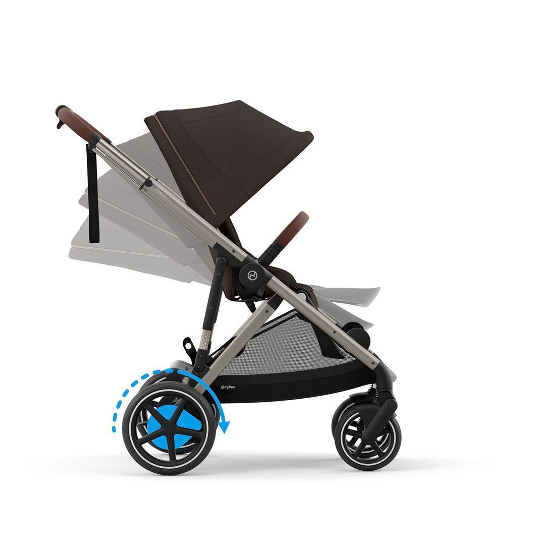 CYBEX e-Gazelle S Pushchair - Chocolate Brown