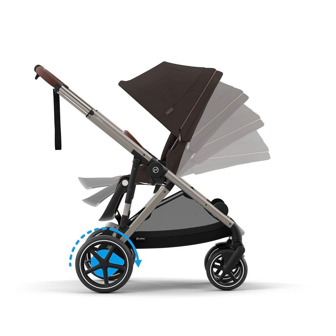 CYBEX e-Gazelle S Pushchair - Chocolate Brown