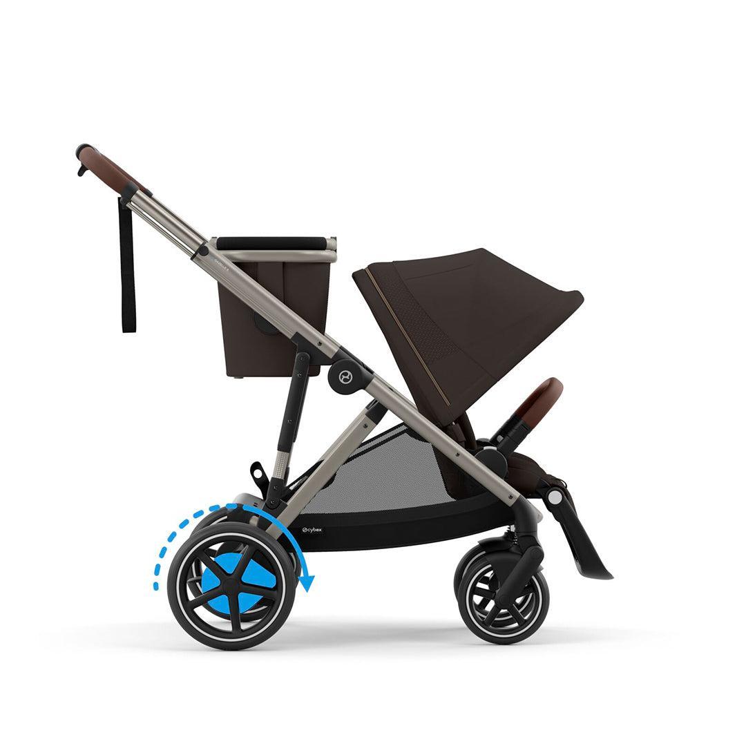 CYBEX e-Gazelle S Pushchair - Chocolate Brown