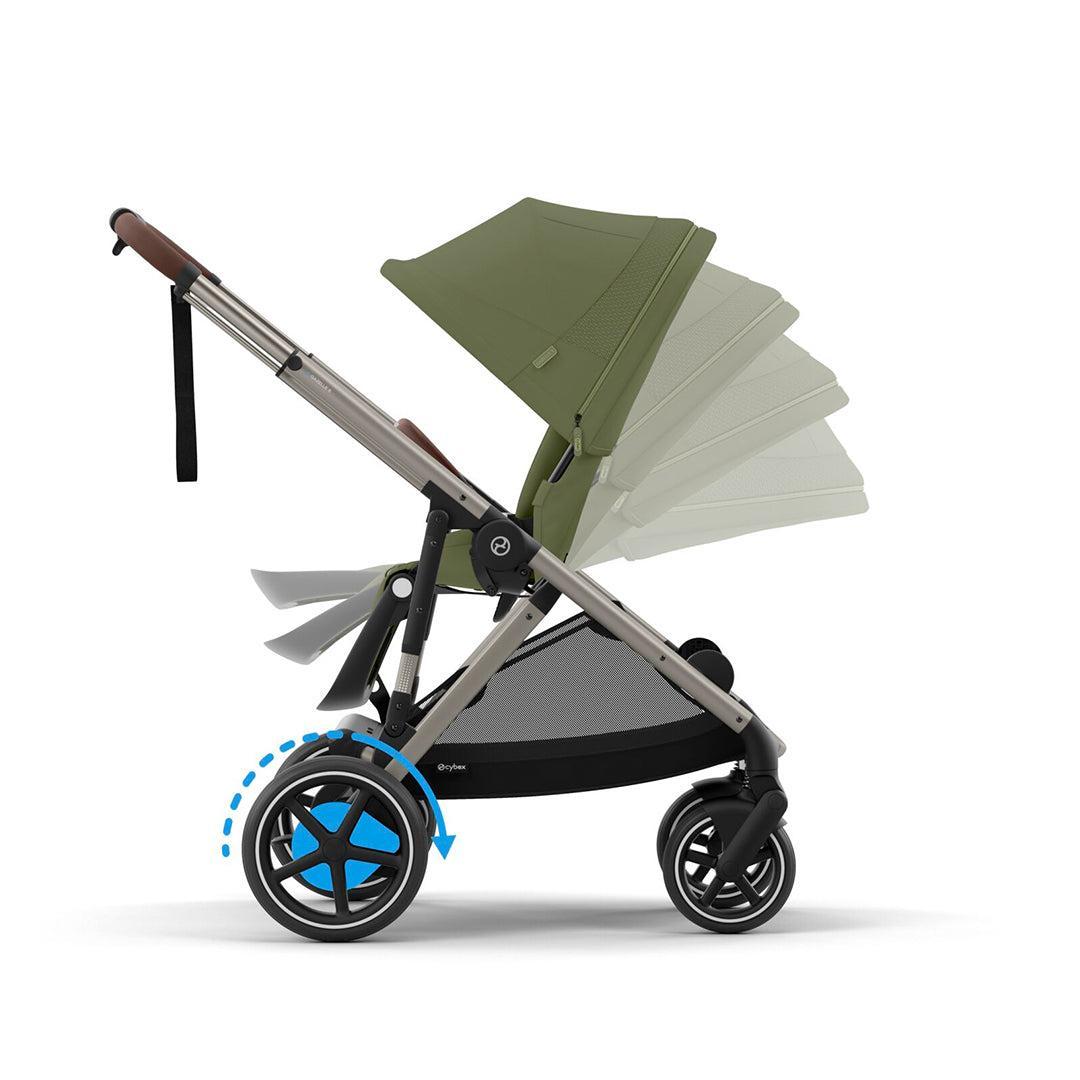 CYBEX e-Gazelle S Pushchair - Moss Green