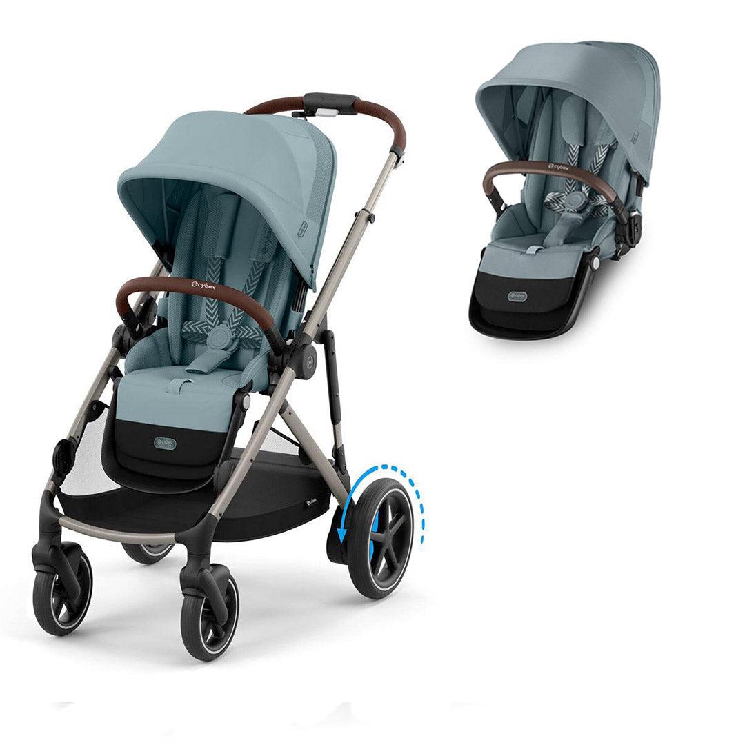 CYBEX e-Gazelle Twin Pushchair