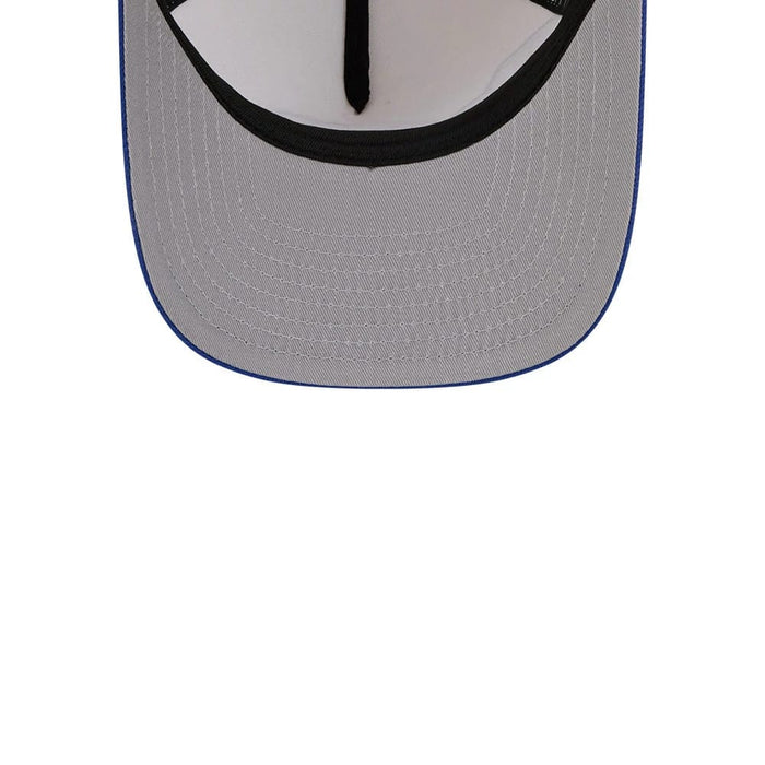 Pictured is this NBA Hardwood Classic Dallas Mavericks 9FIFTY A-Frame Snapback cap in blue. 2