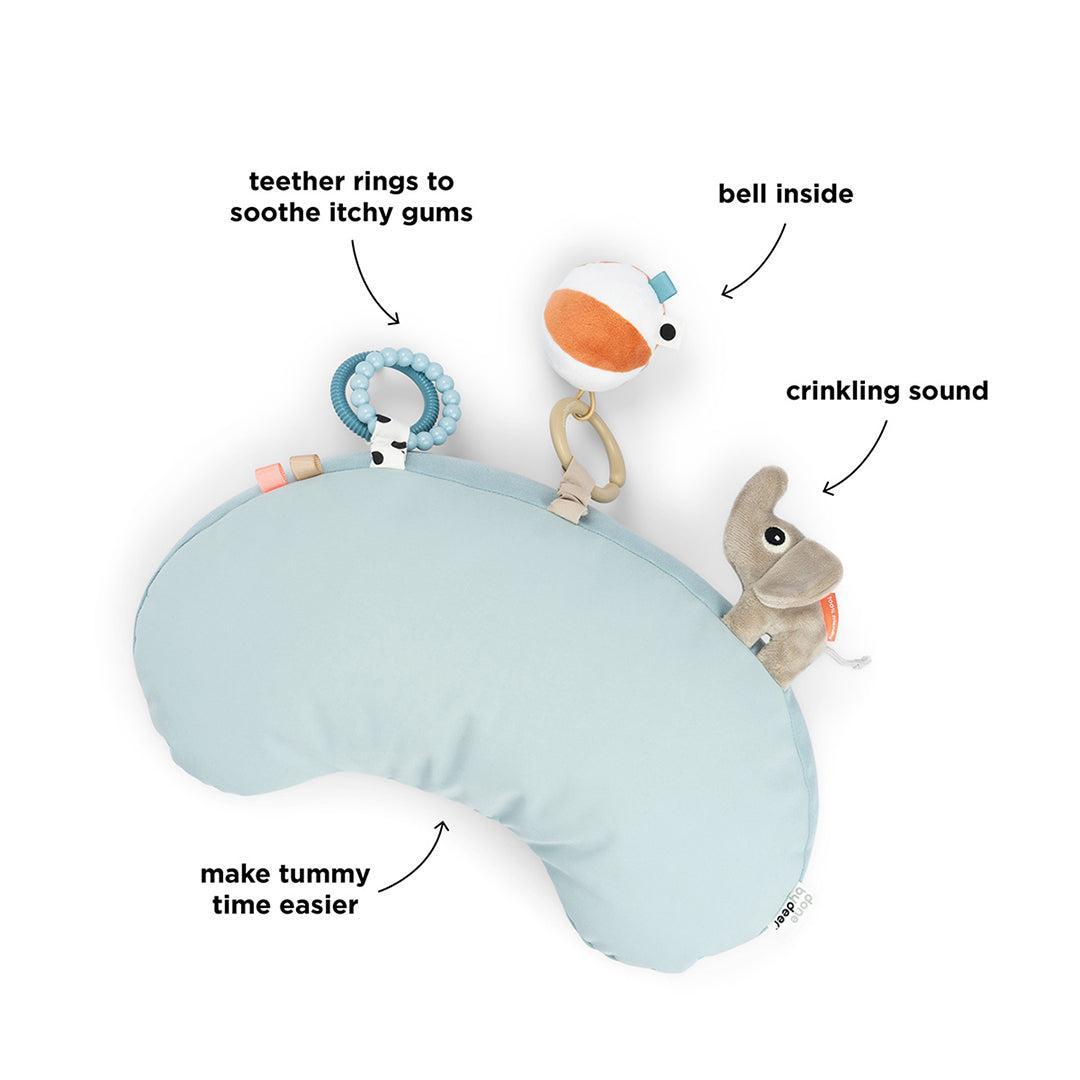 Done By Deer Tummy Time Activity Pillow - Playground Blue