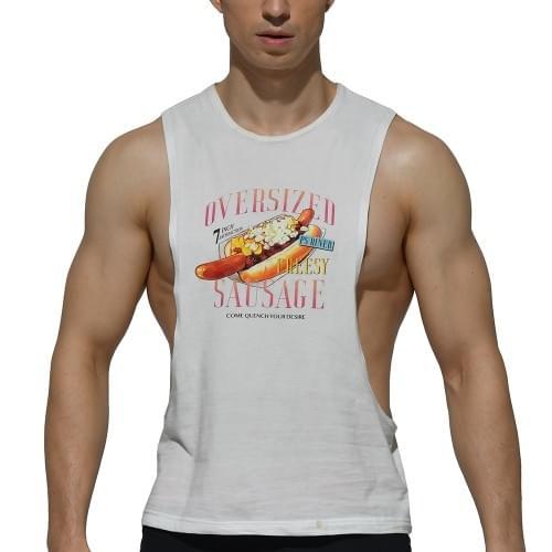 Dropped Armhole Sleeveless Tee - | Private Structure - | MAD Lifestyle