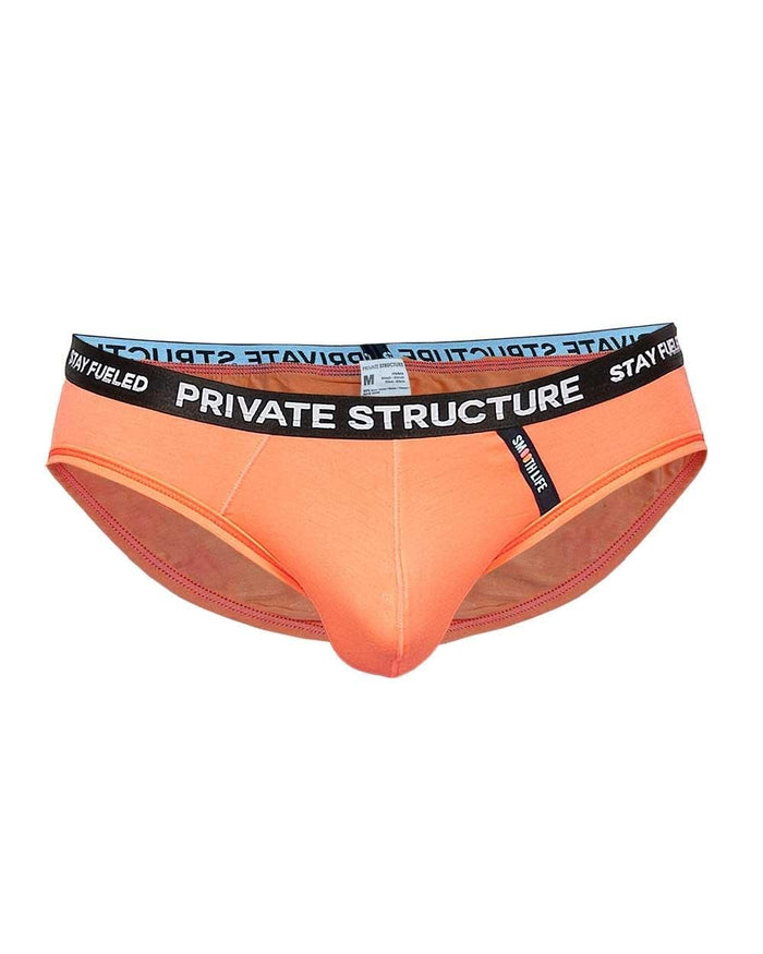 Essence Odyssey Low Waist Brief - Coral Orange - | Private Structure - | MAD Lifestyle