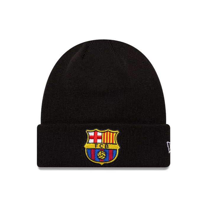 This is a FC Barcelona Core Black Cuff knit Beanie Hat 1