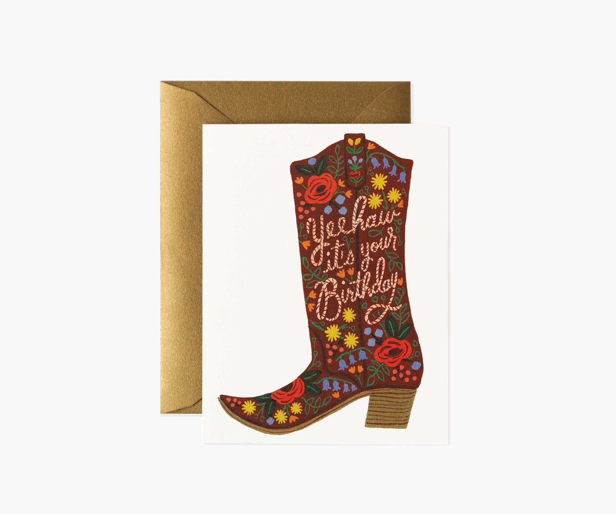 Birthday Boot Birthday Cards - Boxed Set
