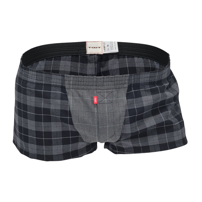 Glen Check Stretchable Trunks - Black | TOOT - | MAD Lifestyle