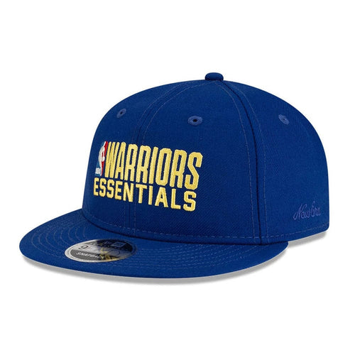 This is a Golden State Warriors FOG x NBA Blue Retro Crown 9FIFTY Adjustable Cap 1