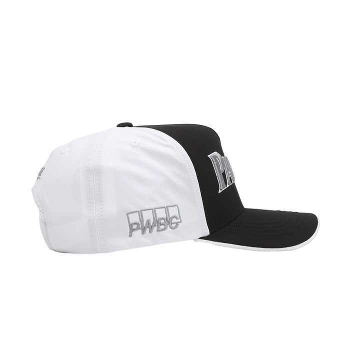 Golf P-Frame 5-Panel Snapback - Black/White