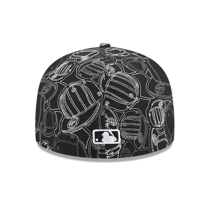 Pictured is this MLB Cap Scramble Houston Astros 59FIFTY Fitted cap in black. 5
