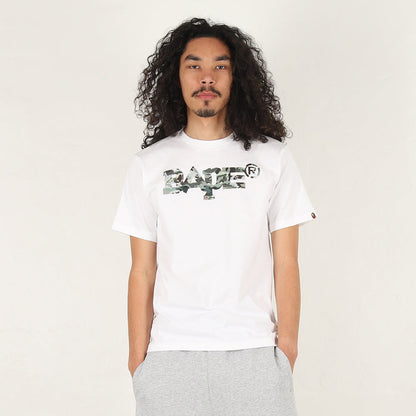 Hybrid Camo Mixed Logo T-Shirt - White
