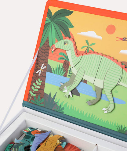 Janod Magnetibook Educational Toy - Dinosaurs