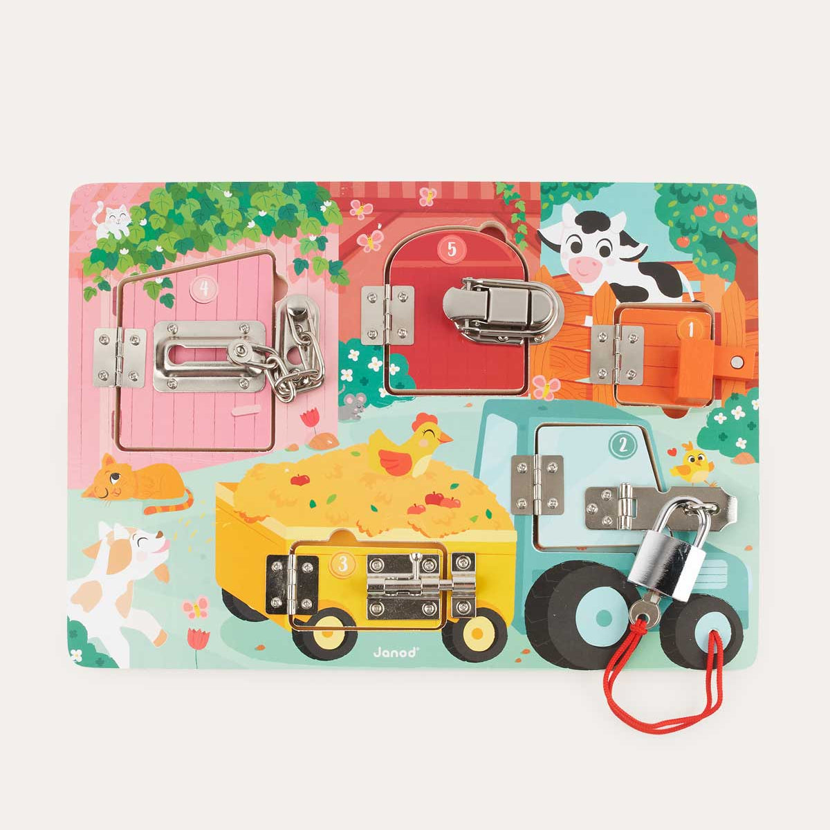 Janod Padlocks Board The Farm